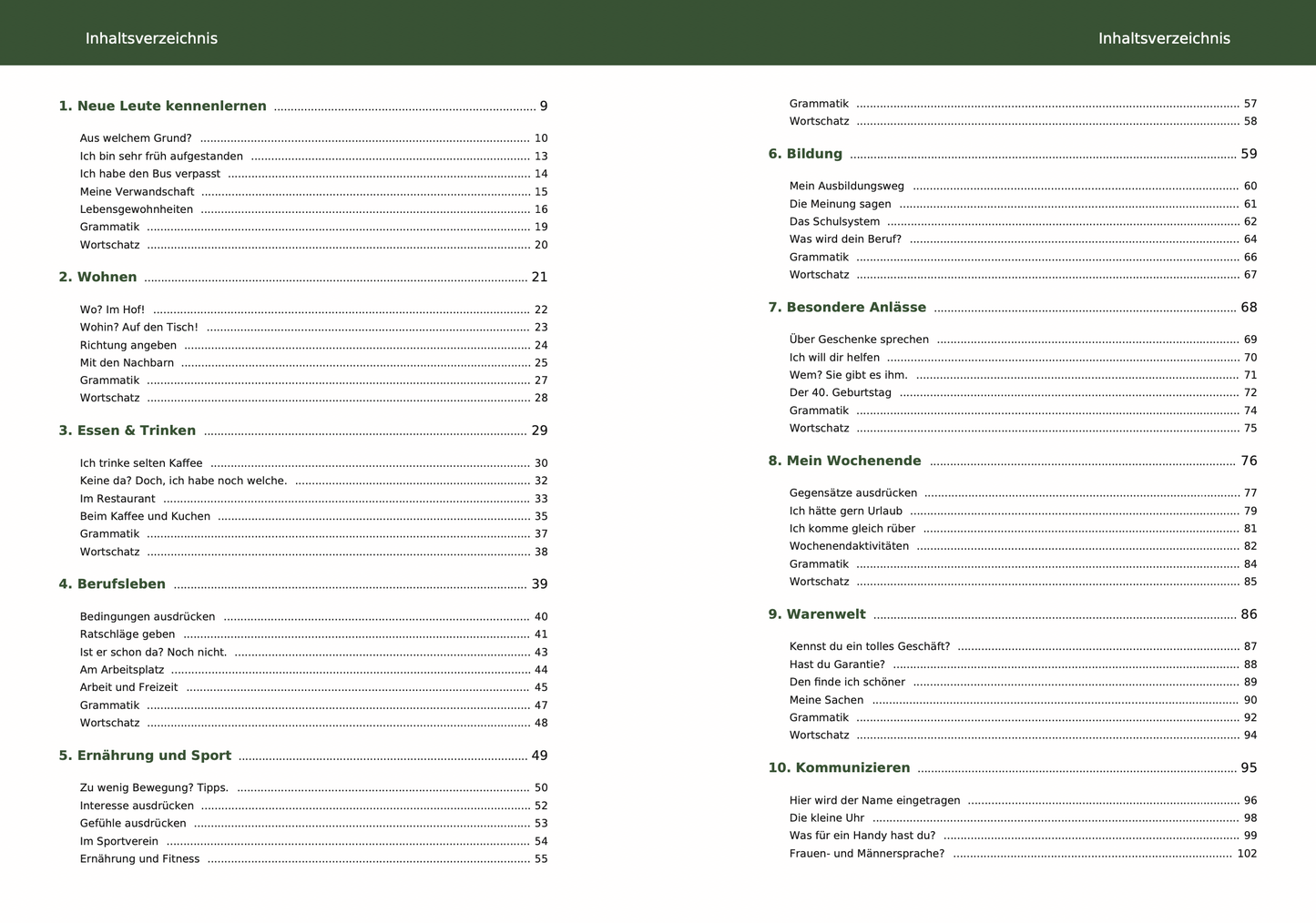 Deutsch für Anfänger (Stufe A2)