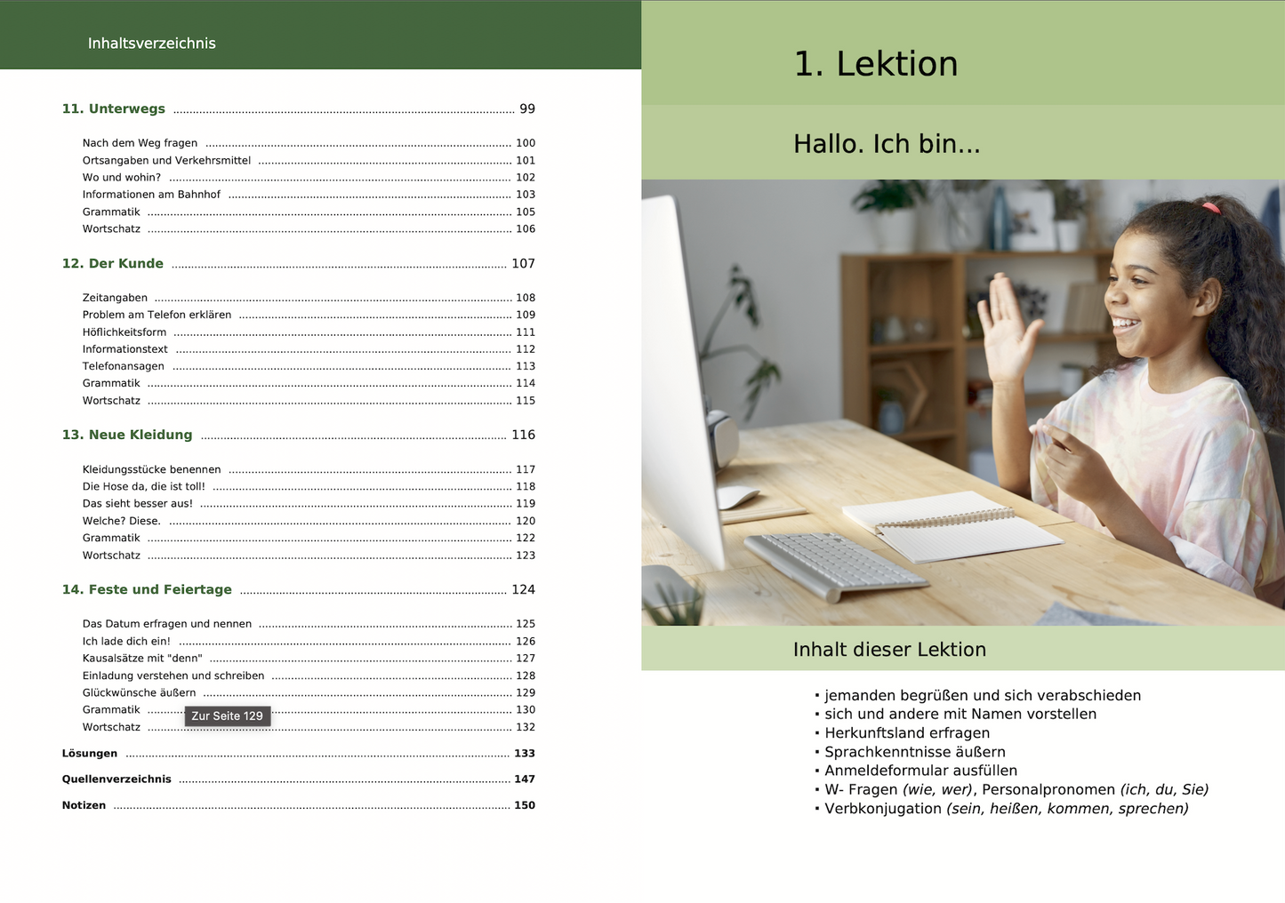 Deutsch für Anfänger (Stufe A1)