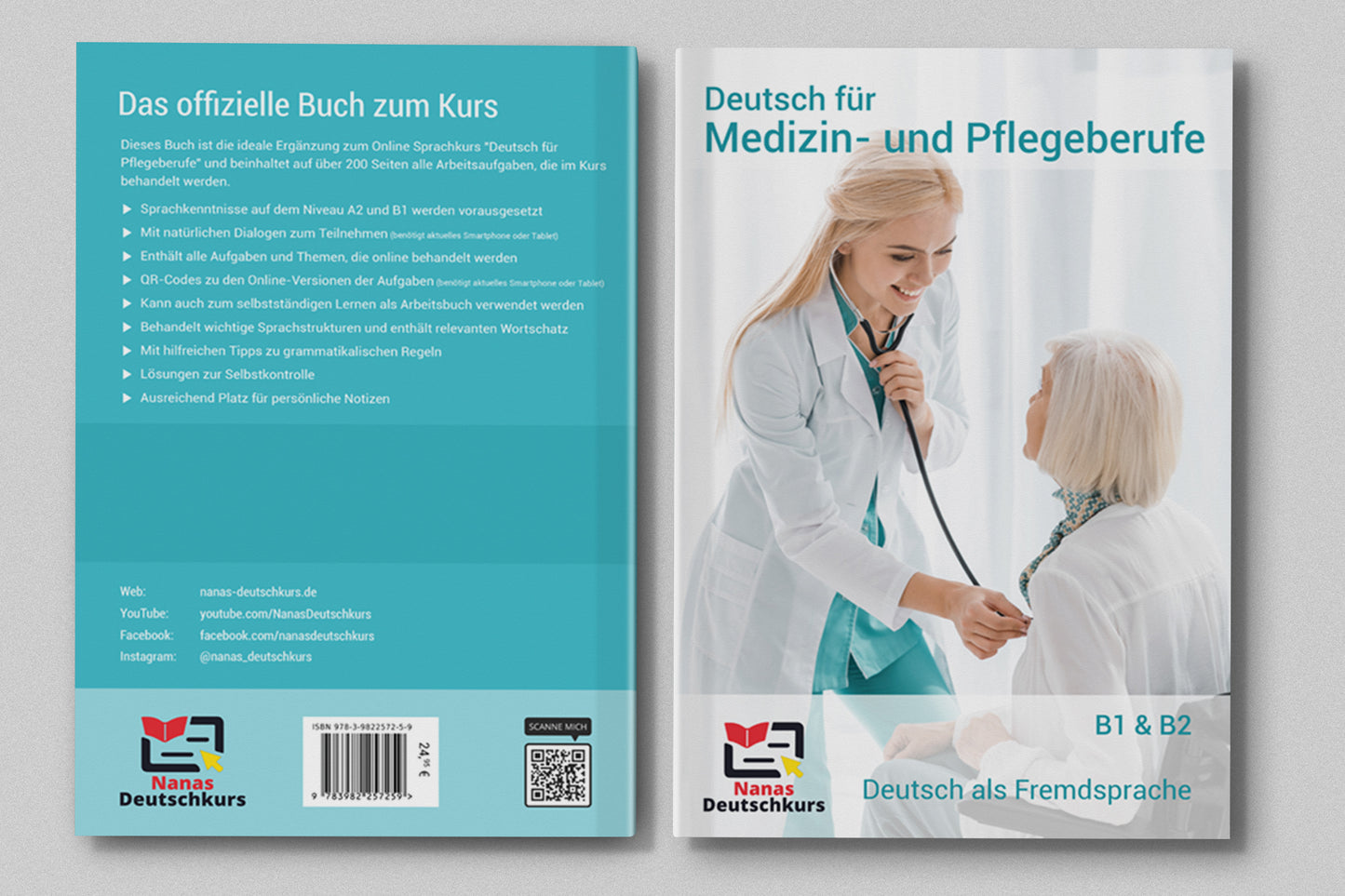 Deutsch für Medizin- und Pflegeberufe (Stufe B1 & B2)