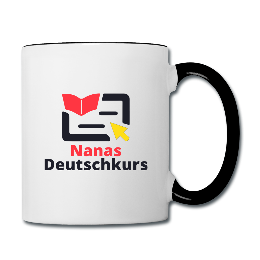 Tasse zweifarbig - Weiß/Schwarz