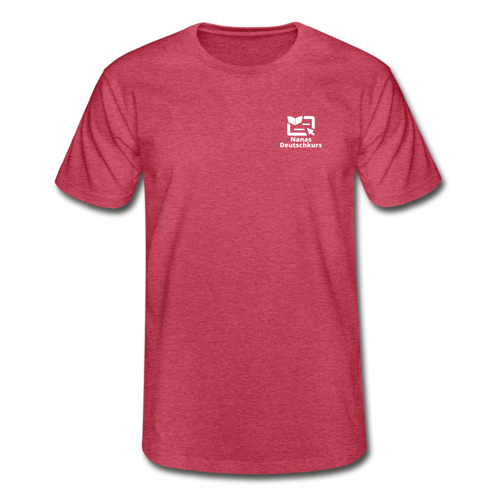 Männer-T-Shirt von Fruit of the Loom - Rot meliert