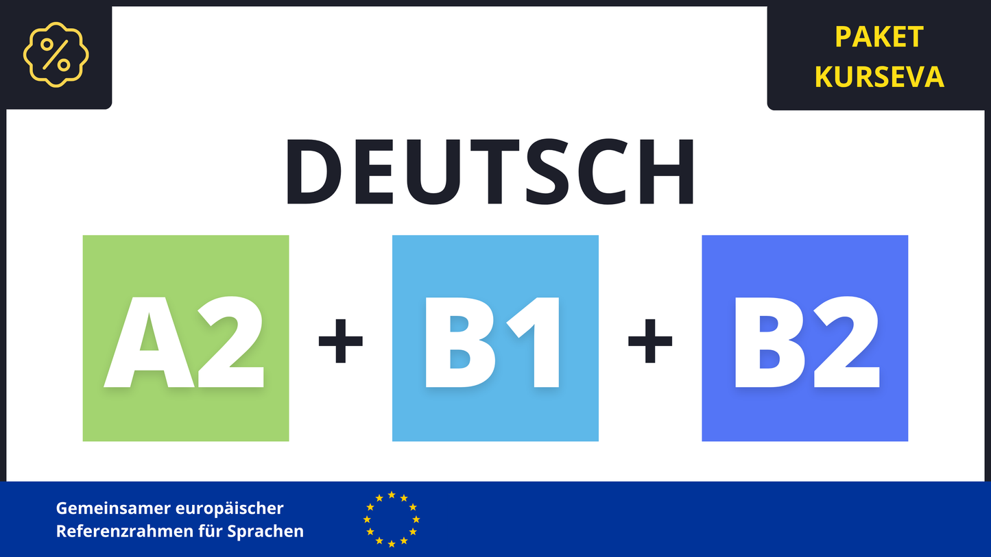 Deutsch A2, B1, B2