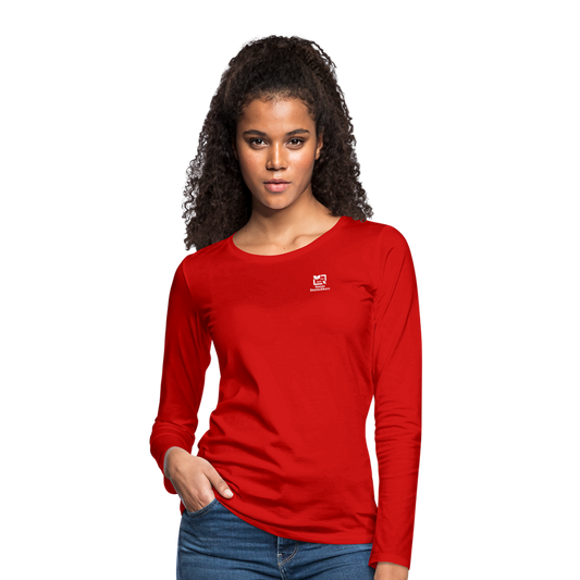 Frauen Premium Langarmshirt - Rot