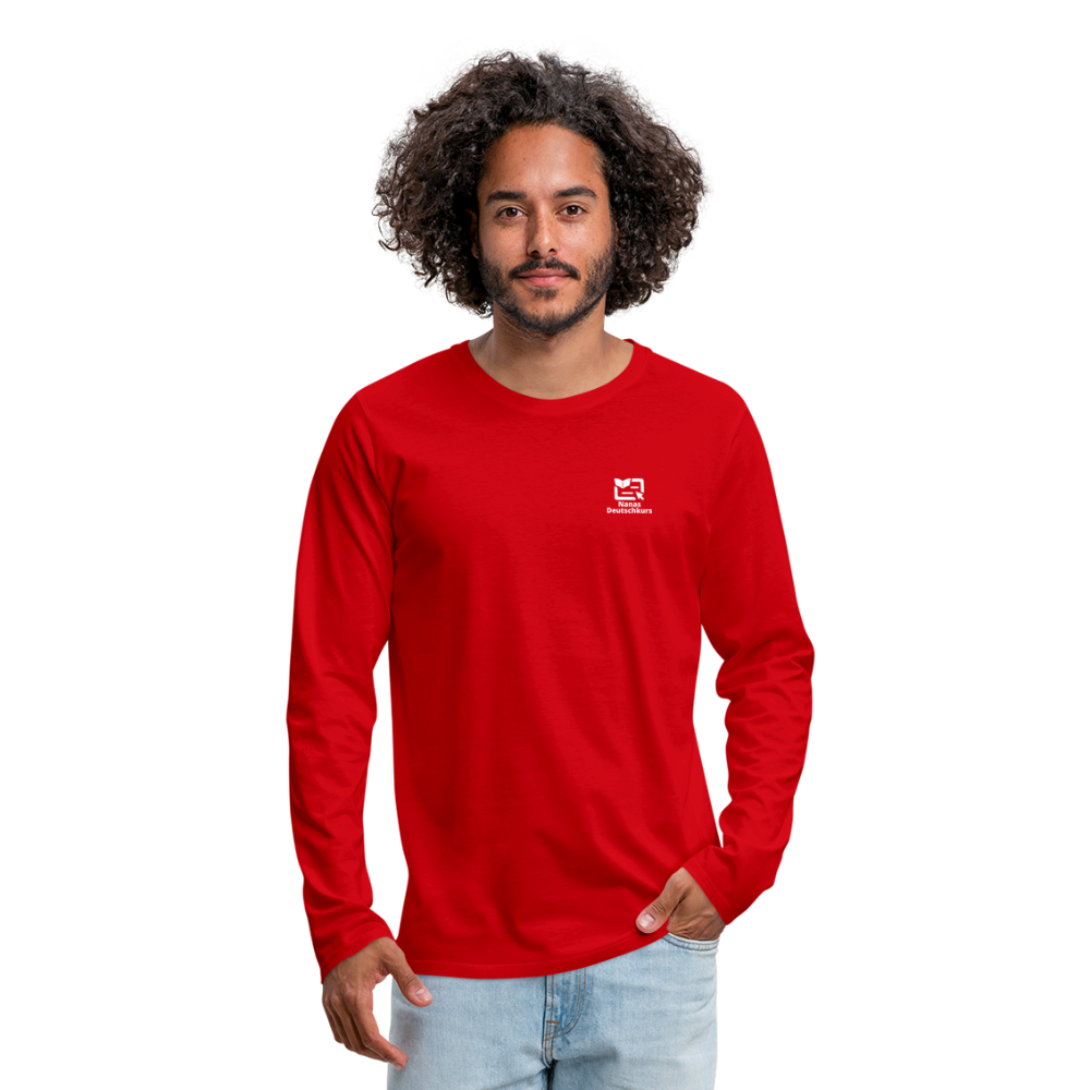 Männer Premium Langarmshirt - Rot