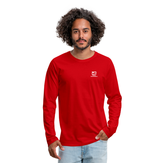 Männer Premium Langarmshirt - Rot